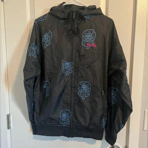 Nike SB 6.0 Lion Foo Dog AoP Print Swoosh Logo Hooded Windbreaker Jacket S